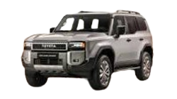 The vehicle is the Toyota LandCruiser Prado.